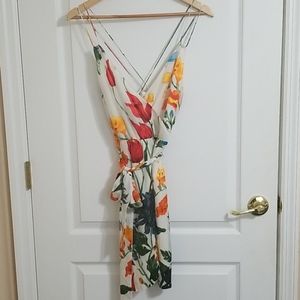 Alice + Olivia Susana Floral Faux Wrap Dress Sz 6